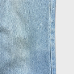 Vintage 90s Levi's 619 Jeans Mens 32x29 Orange Tab Light Wash Frayed Leg Denim Pants
