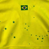2010 Adidas Brazil Track Jacket Mens Medium Yellow South Africa FIFA World Cup