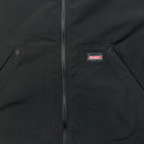 Dickies Genuine Jacket Mens Large Black Lined Workwear Hooded Windbreaker