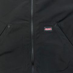 Dickies Genuine Jacket Mens Large Black Lined Workwear Hooded Windbreaker