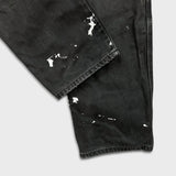 Dickies Pants Mens 34x32 Black Straight Leg Distress Hammer Loop Canvas Workwear