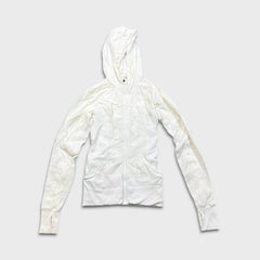 Lululemon Dance Studio Jacket Womens Size 6 White Full Zip Athletic Outerwear
