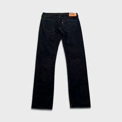 Levi's 501 Jeans Mens 36x36 Black Original Straight Leg Dark Wash Denim Pants