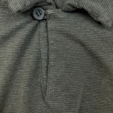 Armani Collezioni Polo Shirt Mens Small Grey Striped Lightweight Knit Tee