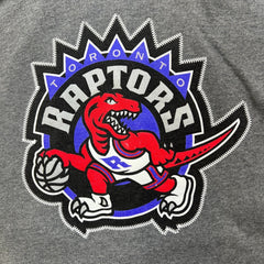 Mitchell & Ness Toronto Raptors Hoodie Mens XL Gray Classic Logo NBA Basketball Sweater