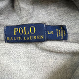 Polo Ralph Lauren Hoodie Mens Large Gray Polo Bear Pullover Hooded Sweater