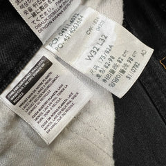 Levi's 511 Jeans Mens 32x32 Black Slim Fit Mid Rise Fade Dark Wash Stretch Denim Pants