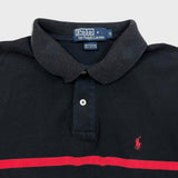 Vintage 90s Polo Ralph Lauren Shirt Mens Medium Black Preppy Pony Casual Tee