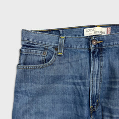 Vintage Y2K Levi's 569 Jeans Mens 36x34 Blue Loose Straight Medium Wash Faded Baggy Denim Pants