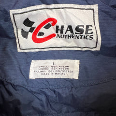 Vintage 90s Chase Authentics Mark Martin NASCAR Jacket Mens Large Blue Valvoline Racing Bomber