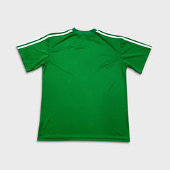 Vintage 2011 Adidas Essentials T Shirt Mens Large Green 3 Stripes Athletic Tee