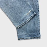 Vintage 90s Levi's 547 Jeans Mens 38x30 Blue Light Wash White Tab Straight Leg Relaxed Fit Denim