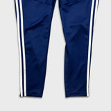 Adidas Track Pants Mens Small Blue Essentials 3 Stripe Training Athletic Jogger
