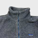 Vintage 90s Patagonia Fleece Mens Large Gray USA Full Zip Synchilla Jacket