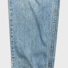 Vintage Levi's 501 Jeans Mens 33x30 Blue Original Straight Orange Tab 90s Denim Pants