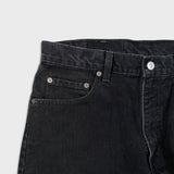 Vintage 90s Levi's 550 Jeans Mens 34x30 Black Relaxed Fit Tapered Leg Dark Wash Denim Pants