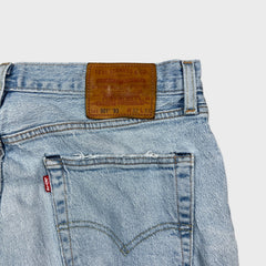 Levi's 501 '93 Jeans Mens 32x32 Blue Original Fit Straight Light Wash Distressed Pants