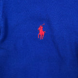 Vintage 90s Polo Ralph Lauren Shirt Womens Large Blue The Skinny Polo Preppy