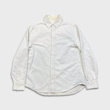 COS Long Sleeve Shirt Mens XS White Natural Overshirt Linen Button Up