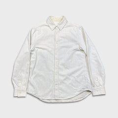 COS Long Sleeve Shirt Mens XS White Natural Overshirt Linen Button Up