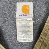 Vintage 90s Carhartt Vest Jacket Mens Small Beige Distressed Workwear USA Canvas