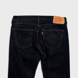 Levi's 501 Jeans Mens 36x36 Black Original Straight Leg Dark Wash Denim Pants