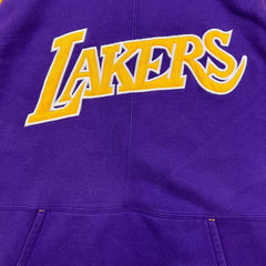 Vintage Y2K Reebok Los Angeles Lakers Hoodie Mens Large Purple NBA Hardwood Classics