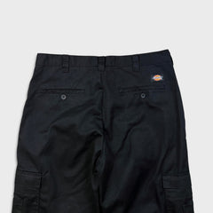 Dickies Pants Mens 34x32 Black Regular Straight Workwear Chino Cargo Trouser