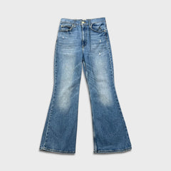 Levi's x Deepika Padukone Jeans Women 28x27 Blue Flare Leg Medium Wash Denim Pants