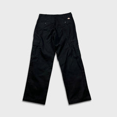 Dickies Pants Mens 34x32 Black Regular Straight Workwear Chino Cargo Trouser