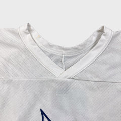 Vintage 90s CCM Houston Aeros #40 Hockey Jersey Mens 2XL White Mesh WHA