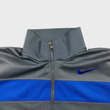 Nike Sportswear Sweatshirt Mens Medium Gray Swoosh Full Zip Tracksuit Top