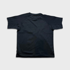 Adidas Originals T Shirt Mens Medium Black Trefoil Spell Out Short Sleeve Tee