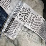 Levi's 501 Jeans Mens 34x30 Blue Original Fit Straight Distress Medium Wash Denim Pants
