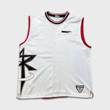 Vintage Y2K Reebok Above the Rim Basketball Jersey Mens Large White Sportswear
