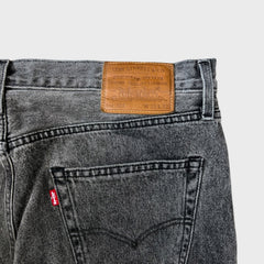 Levi's 568 Jeans Mens 33x32 Black Loose Straight Faded Dark Wash Denim Pants