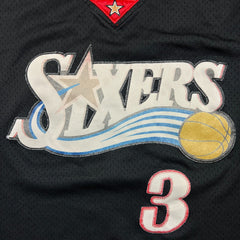 2014 Adidas Allen Iverson #3 Philadelphia 76ers Jersey Mens XL Sewn NBA Hardwood Classics