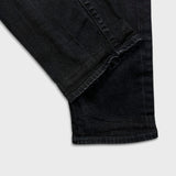 Levi's 502 Jeans Mens 30x28 Black Regular Taper Fit Dark Wash Denim Pants