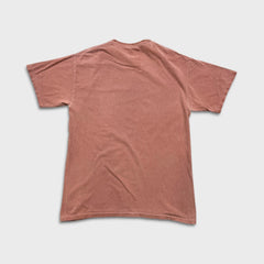 Vintage Land Security Native Indigenous T Shirt Mens Medium Brown Faded Tee
