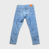Levi's Wedgie Skinny Jeans Womens 32x26 Blue Light Wash Thrashed High Rise Denim Pants
