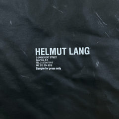 Helmut Lang T Shirt Mens XL Yellow Sample Press Only Box Logo Graphic Tee