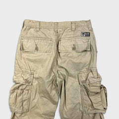 Vintage Y2K Ecko Unltd Pants Mens 30x30 Beige Relaxed Fit Wide Leg Baggy Cargo
