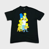 The Simpsons T Shirt Mens Medium Black Homer Bart Cartoon TV Graphic Tee