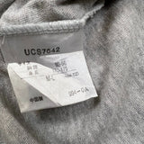 Vintage 90s Umbro by Descente Polo Shirt Mens Medium Gray 1/4 Zip Spell Out