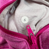 Lululemon In Stride Jacket Paris Pink Womens Size 6 Full Zip Sports Athletic