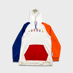 Nike Air Jordan Brand Hoodie Mens XL White Jumpman Pullover Hooded Sweater
