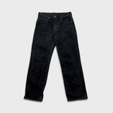 Levi's 516 Jeans Mens 32x30 Black Slim Straight Leg Dark Wash Faded Denim Pants