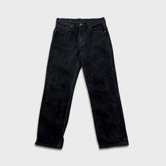 Levi's 516 Jeans Mens 32x30 Black Slim Straight Leg Dark Wash Faded Denim Pants