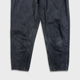 BDG Jeans Womens 27x25 Black Urban Outfitters High Rise Taper Leg Baggy Denim Pants