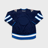 Vintage Reebok Winnipeg Jets NHL Hockey Jersey Mens XL Blue Stitched Sports Team